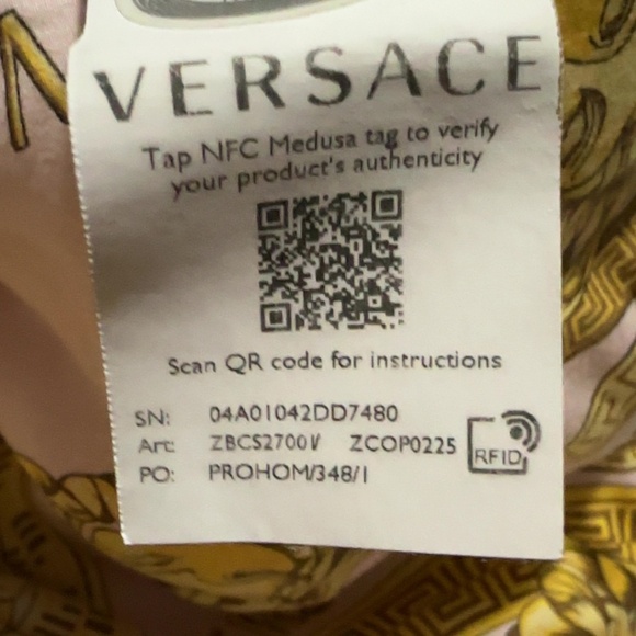 Versace Gold and Pink King Comforter - Picture 7 of 7